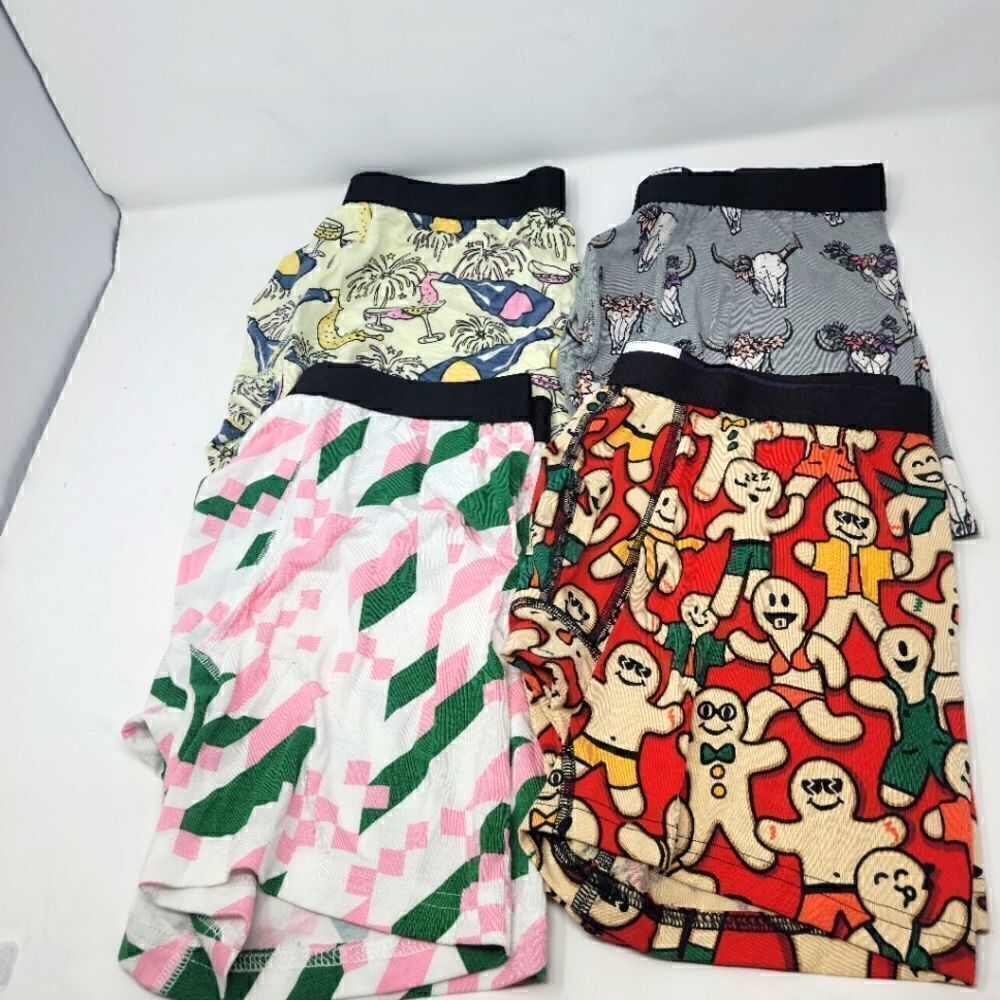 NEW MeUndies Lot of 4 Boxer Briefs/trunks Underwear Mens Size Medium
